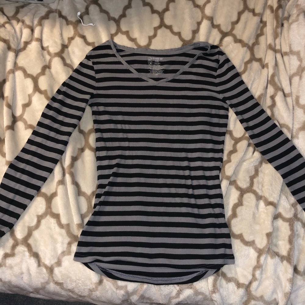 Thin Striped Long Sleeve Tee